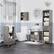 Alt View 5. Kleankin - Pedestal Sink Storage Cabinet, Bathroom Under Sink Cabinet with 2 Doors and Open Shelf, Bathroom Vanity - Gray.