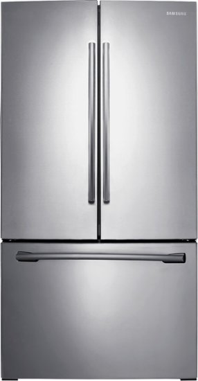Samsung - 25.5 Cu. Ft. French Door Refrigerator - Stainless steel - Front Zoom