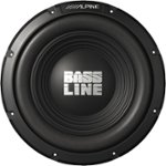 Front Zoom. Alpine - Bassline 12" Single-Voice-Coil 4-Ohm Subwoofer - Black.