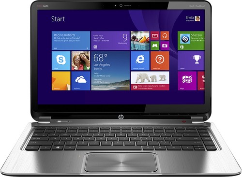  HP - Geek Squad Certified Refurbished ENVY Ultrabook 14&quot; Touch-Screen Laptop - 4GB Memory - Midnight Black