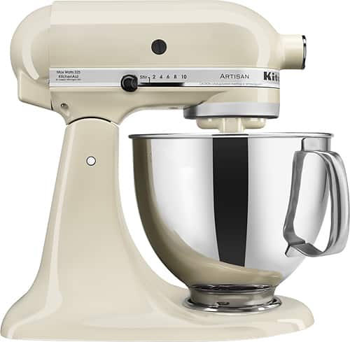 KitchenAid - KSM150PSAC Artisan Series Tilt-Head Stand Mixer - Almond Cream-Angle_Standard