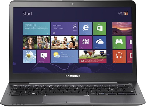  Samsung - 13.3&quot; Geek Squad Certified Refurbished Touch-Screen Laptop Intel Core i3 4GB Memory 500GB HDD - Silver