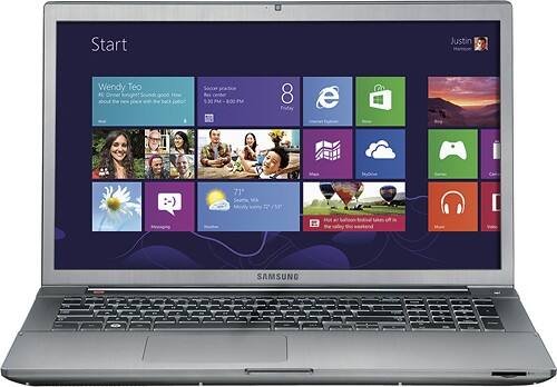  Samsung - Geek Squad Certified Refurbished Series 7 17.3&quot; Laptop - 8GB Memory - 1TB Hard Drive - Titan Silver