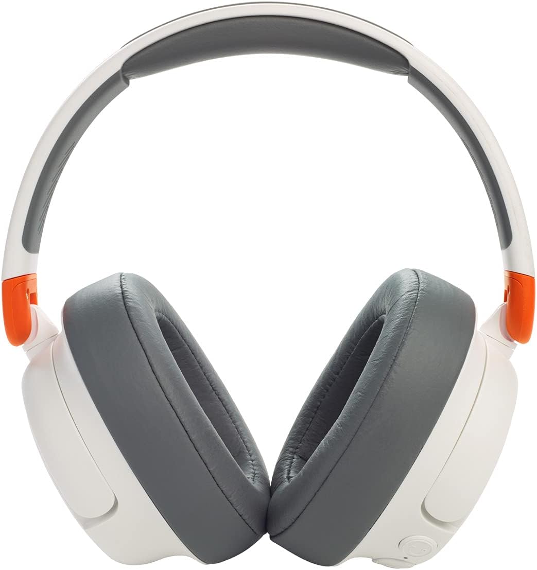 Angle. JBL - JBL JR460NC Wireless Over-Ear Noise Canceling Kids Headphones (White) - White.