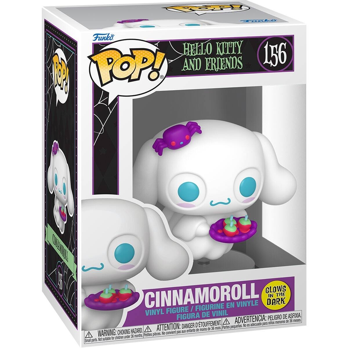 POP! Funko  
Funko HELLO KITTY POP! AND FRIENDS  
1,5%  
CINNAMOROLL VINYL FIGURE / FIGURINE EN VINYLE DARK IN FIGURA DE VINIL PELIGRO DE ASFIXIA, D'ETOUFFEMENT, ! ADVERTENCIA: adecuado para niños menores de 36 meses, DANGER pequerias. No es CHOKING HAZARD. ATTENTION: pas XUS enfants de moins de 36 mois. Partes WARNING: Pedites pieces. Ne convient under 36 months Not suitable br children Small parts.