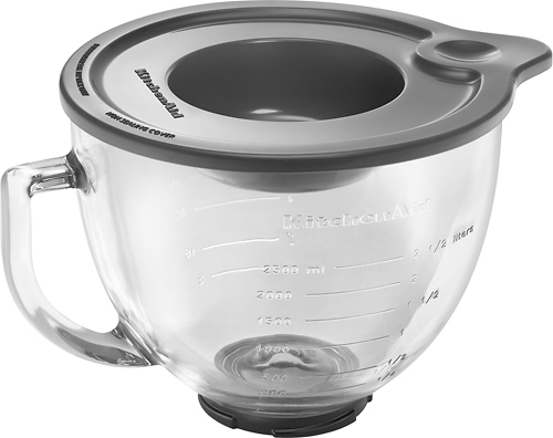 Best Buy: KitchenAid 5-Quart Glass Mixing Bowl for Most KitchenAid  Tilt-Head Stand Mixers Clear K5gb