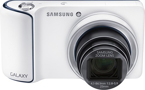  Samsung - Galaxy 16.3-Megapixel Digital Camera - White