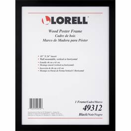 Lorell - Wide Frame 18 Size Rectangle Horizontal Vertical Black