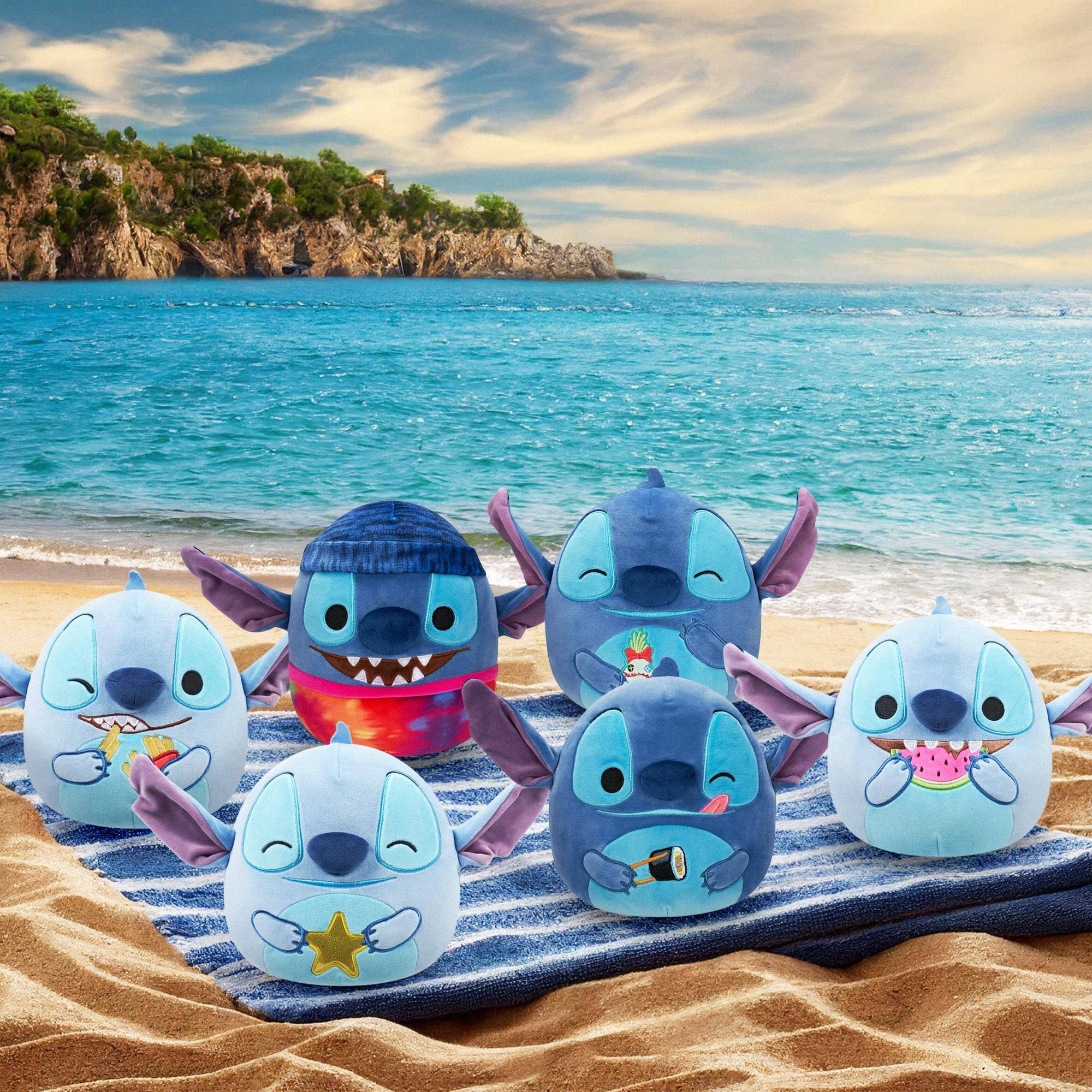 Alt View 3. Disney - Squishmallows Disney 8 Inch Plush | Stitch with Star - Blue.
