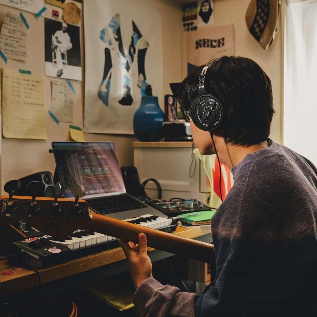 Alt View 1. Audio-Technica - Audio-Technica ATH-R30x Over-Ear Open-Back Headphones (Black) - Black.