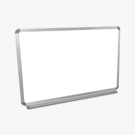Luxor - Wall-Mounted Magnetic Whiteboard, 36" x 24", White Surface, Silver Aluminum Frame