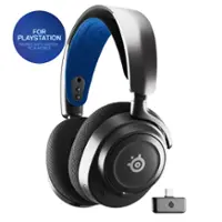 SteelSeries - Arctis Nova 7P Wireless Gaming Headset for PS5, PS4 - Black - Front_Zoom