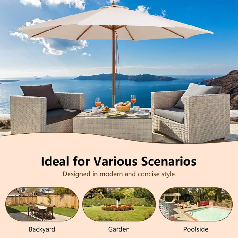 Ideal for Various Scenarios  
Designed in modern and concise style  

Backyard  
Garden  
Poolside