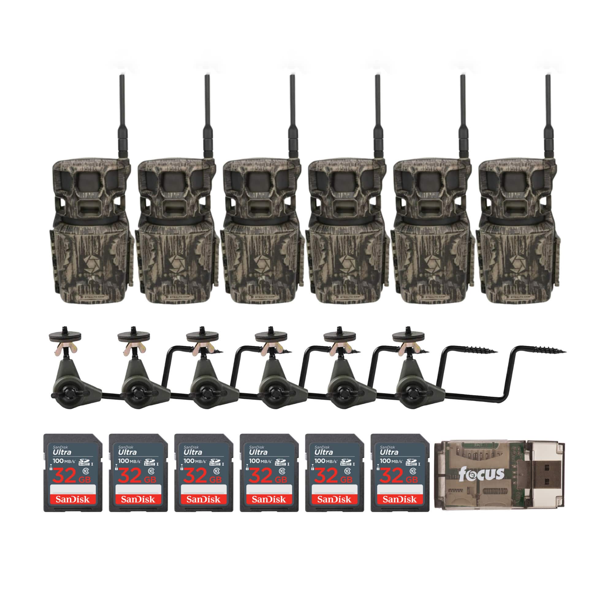 Stealth Cam - Revolver Pro 2.0 40MP 360 Degree Cellular Camera (Brown) Bundle
