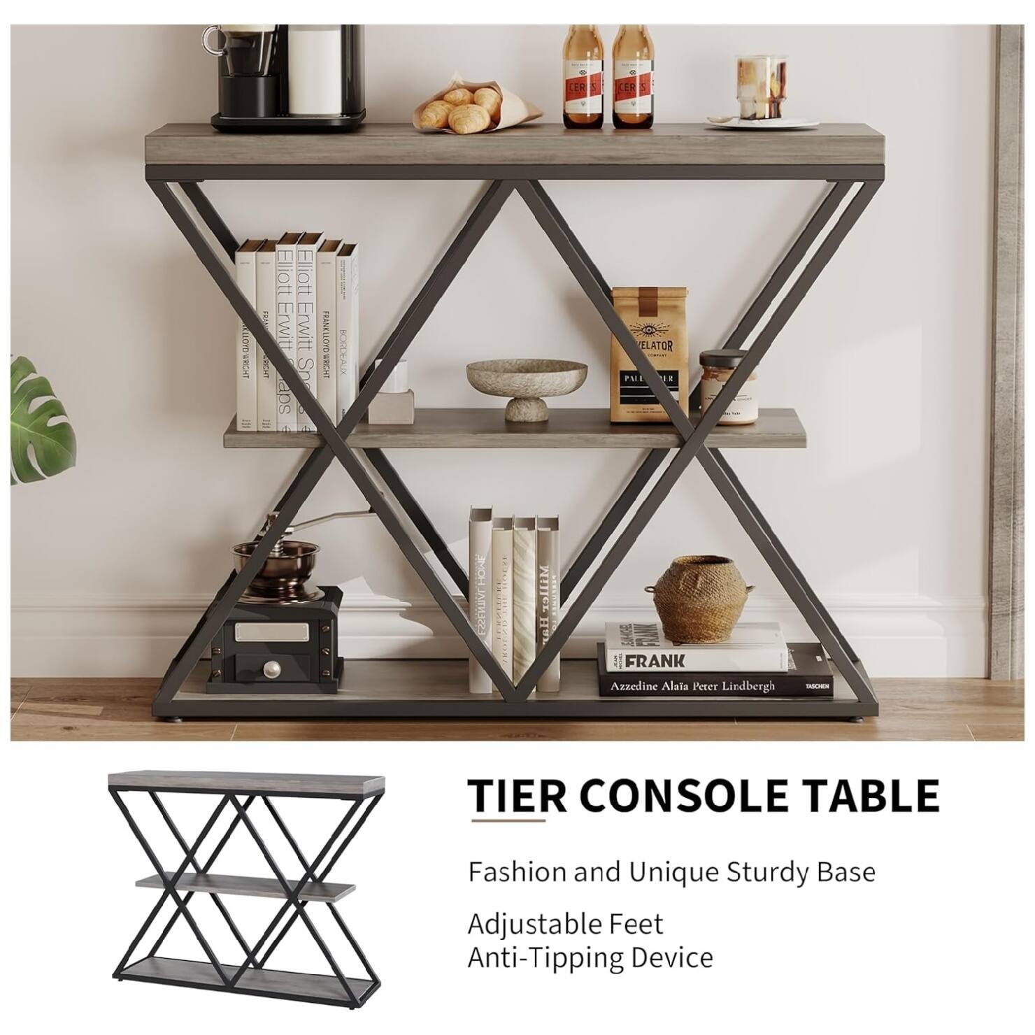 CER ER LOCRCHT ET Elliott Elliott d.1 Erwitt Erwitt FRANKLLOYD/BRCHT 15 Sn  SC  BOALX ELATOR PME E HONE EAEREVE RIOR Miller vall  FLUAN :I FRANK Axzedine Alsla Peter Lindbergh - TIER CONSOLE TABLE Fashion and Unique Sturdy Base Adjustable Feet Anti-Tipping Device