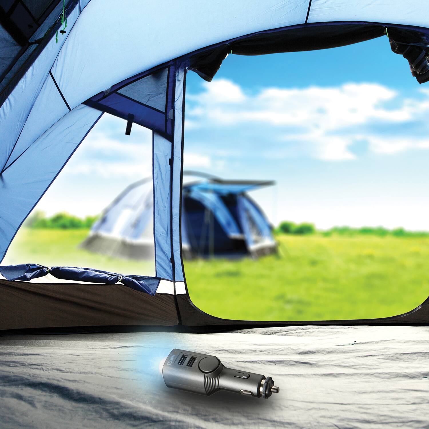 Alt View 2. TECHNAXX - Technaxx 4868 Tx-100 Rechargeable Universal Mobile And Auto Alarm With Remote - Black.