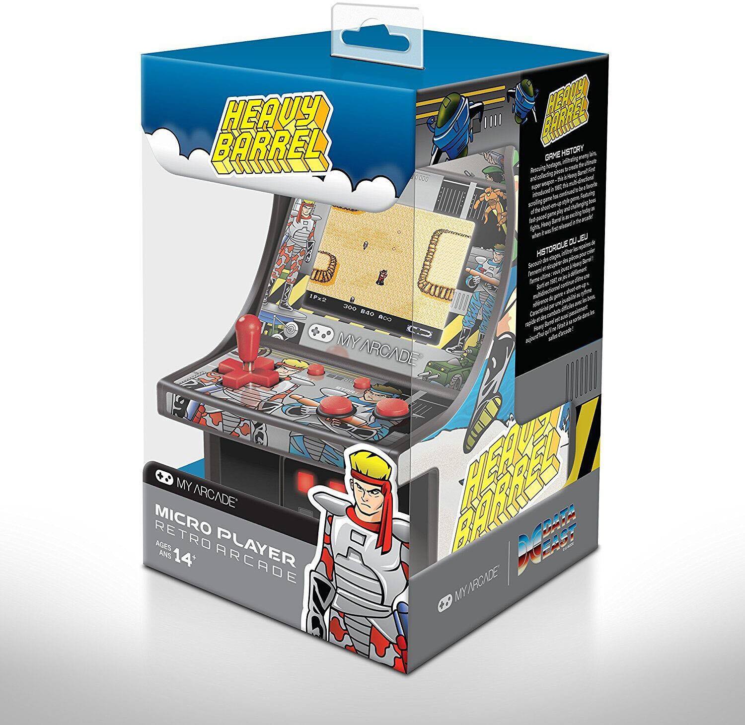 HEAVY BARREL

MY ARCADE MICRO PLAYER RETRO ARCADE

AGES 14+

CRIME HISTORY

HEAVY BARREL is a classic arcade game that has been reimagined for the modern era. This game is a tribute to the original, with updated graphics and gameplay mechanics. It features a variety of levels and challenges that will test your skills and reflexes. The game is designed to be played on the MY ARCADE MICRO PLAYER RETRO ARCADE, which is a compact and portable arcade machine that can be used to play a variety of classic games.

HISTORIQUE

HEAVY BARREL est un jeu d'arcade classique qui a été réinterprété pour l'ère moderne. Ce jeu est un hommage à l'original, avec des graphiques et des mécaniques de jeu améliorées. Il propose une variété de niveaux et de défis qui mettront à l'épreuve vos compétences et vos réflexes. Le jeu est conçu pour être joué sur le MY ARCADE MICRO PLAYER RETRO ARCADE, qui est une machine d'arcade compacte et portable pouvant être utilisée pour jouer à une variété de jeux classiques.

