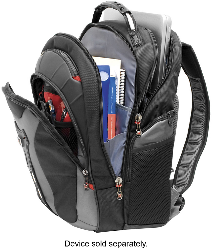 Best Buy: SwissGear PEGASUS Laptop Backpack Black/Blue 27306060