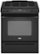 Front Standard. Whirlpool - 30" Self-Cleaning Slide-In Convection Gas Range - Black-on-Black.