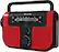 Angle. WeatherX - AM/FM Weather-Band Radio - Red.