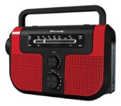 Front Zoom. WeatherX - AM/FM Weather-Band Radio - Red.