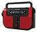 Front. WeatherX - AM/FM Weather-Band Radio - Red.