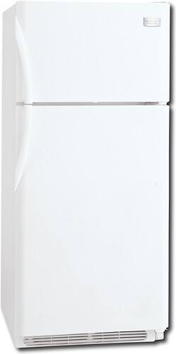 Angle Standard. Frigidaire - 18.3 Cu. Ft. Top-Mount Refrigerator - White.