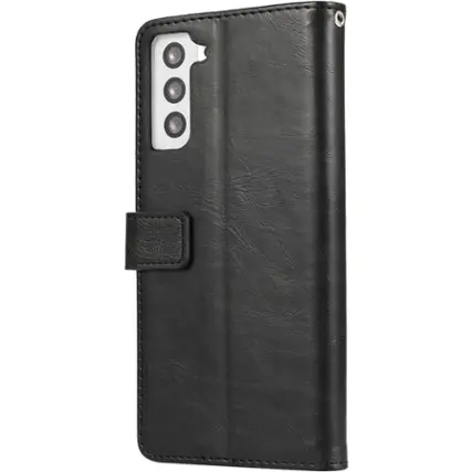 Left. SaharaCase - Folio Wallet Case for Samsung Galaxy S23+ - Black.