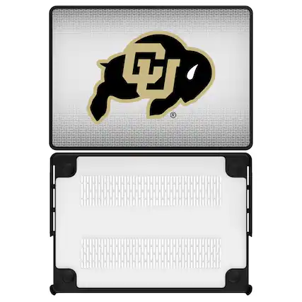 Front. Keyscaper - Colorado Buffaloes Linen MacBook Case - Pro 14 in - Multicolor.