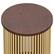 Alt View 11. Simpli Home - Demy Metal and Wood Accent Table - Cognac and Gold.