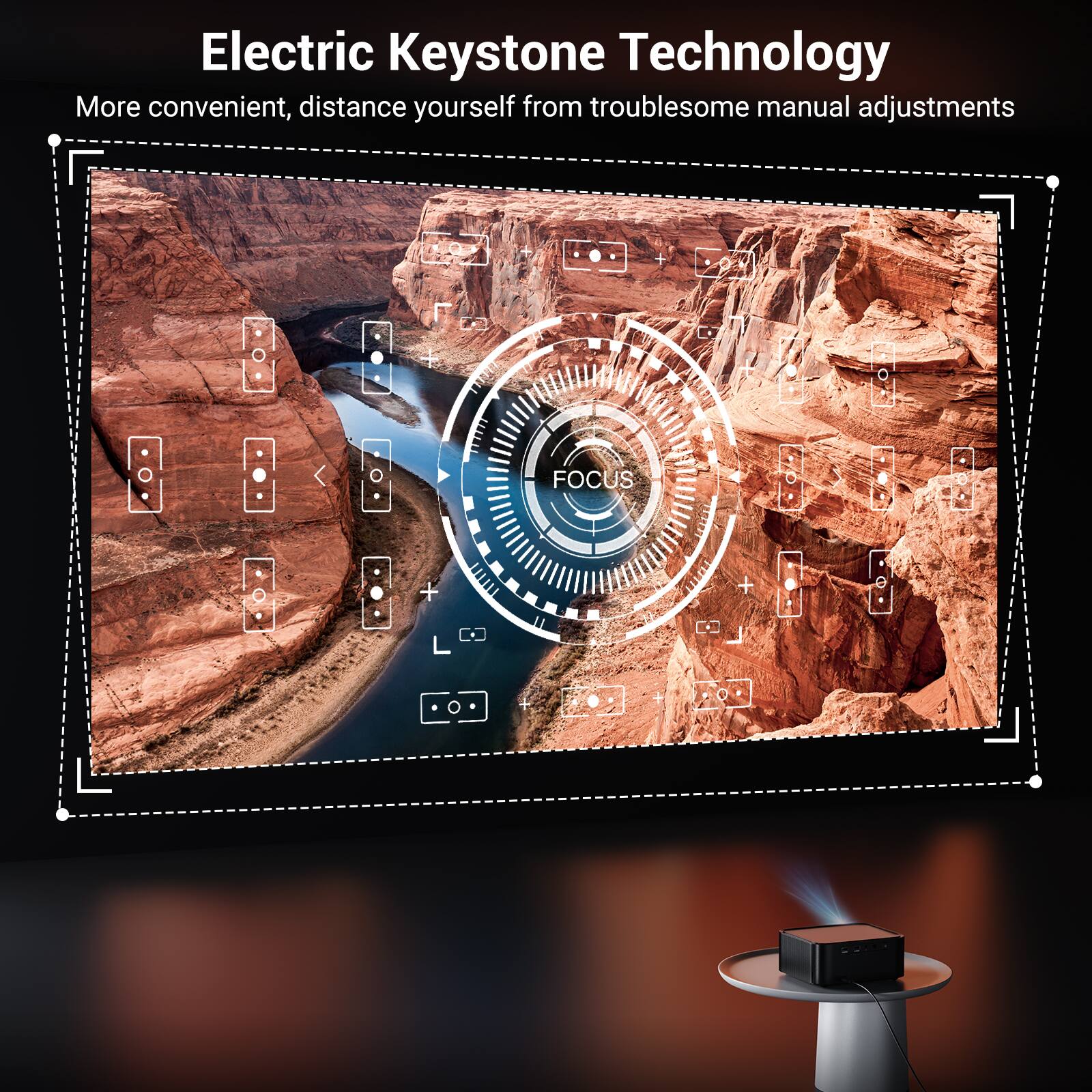 Electric Keystone Technology  
More convenient, distance yourself from troublesome manual adjustments