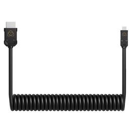 Atomos - 17.7" 4K HDMI to Micro-HDMI Coiled Cable, Black
