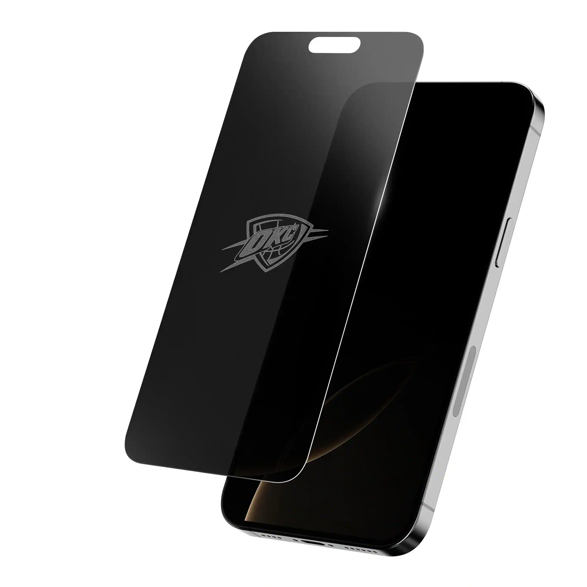 Screen Skinz - Oklahoma City Thunder iPhone Privacy Screen Protector - 17 Pro - Multicolor
