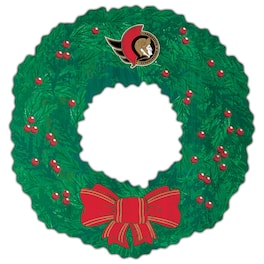 Fan Creations - Ottawa Senators 16'' Team Wreath Sign - Green