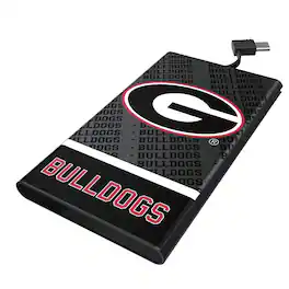 Keyscaper - Georgia Bulldogs Endzone Plus 5000mAh Flat Powerbank - Black
