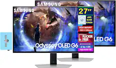 SAMSUNG
27" ANTI GLARE SCREEN
VES A MOUNT 100 X 100mm
FLICKER FREE
Odyssey OLED G6
-2 to +25 Adjustable Tilt
LED G6
DOCK TORMI