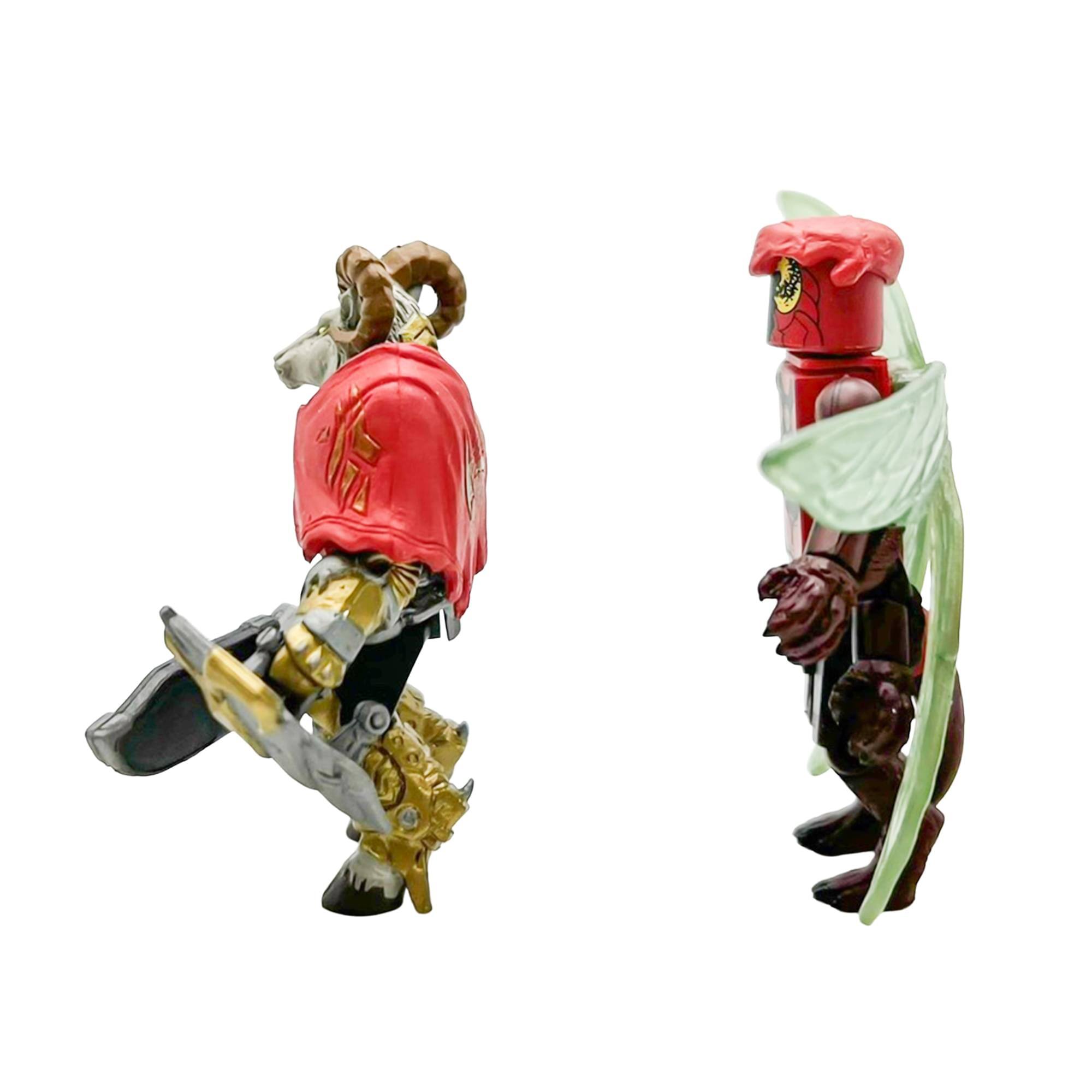 Alt View 3. Diamond Select Toys - Battle Beasts Exclusive Minimates 2 Pack - Vorin & Zik - Red.