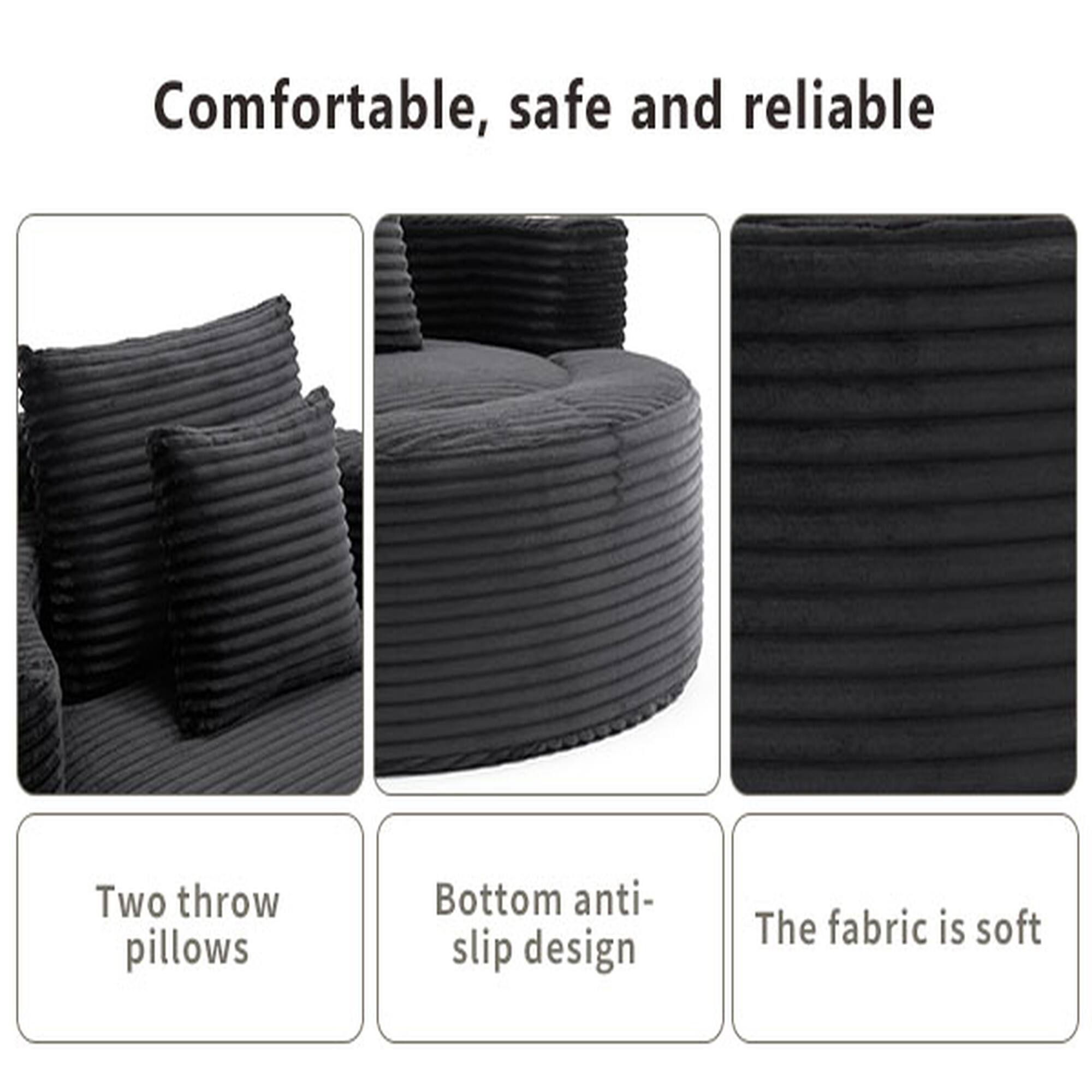 Comfortable, safe and reliable

- Two throw pillows
- Bottom anti-slip design
- The fabric is soft