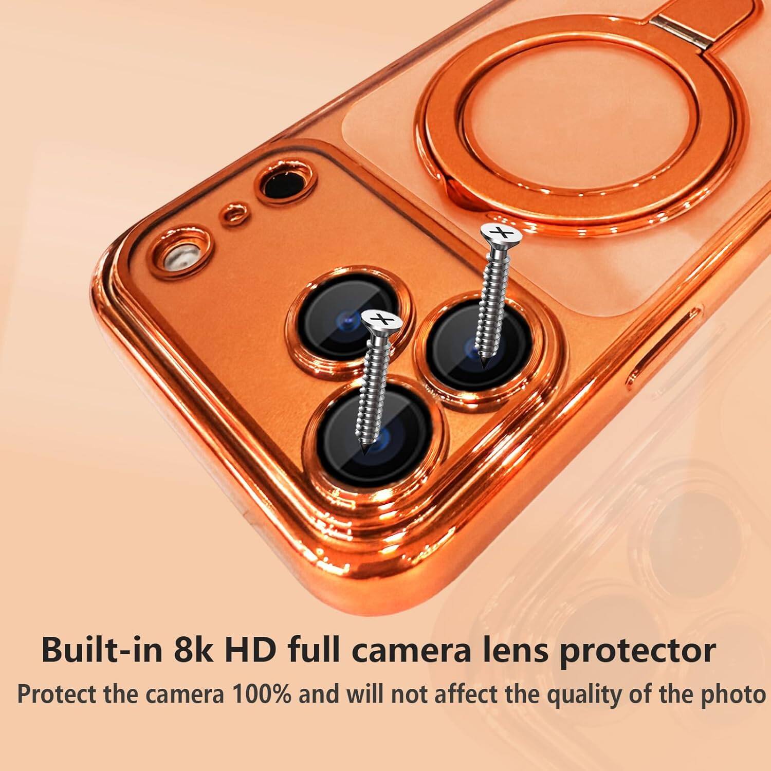 Built-in 8k HD full camera lens protector  
Protect the camera 100% and will not affect the quality of the photo