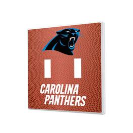 Keyscaper - Carolina Panthers Football Design Double Toggle Light Switch Plate - Multicolor