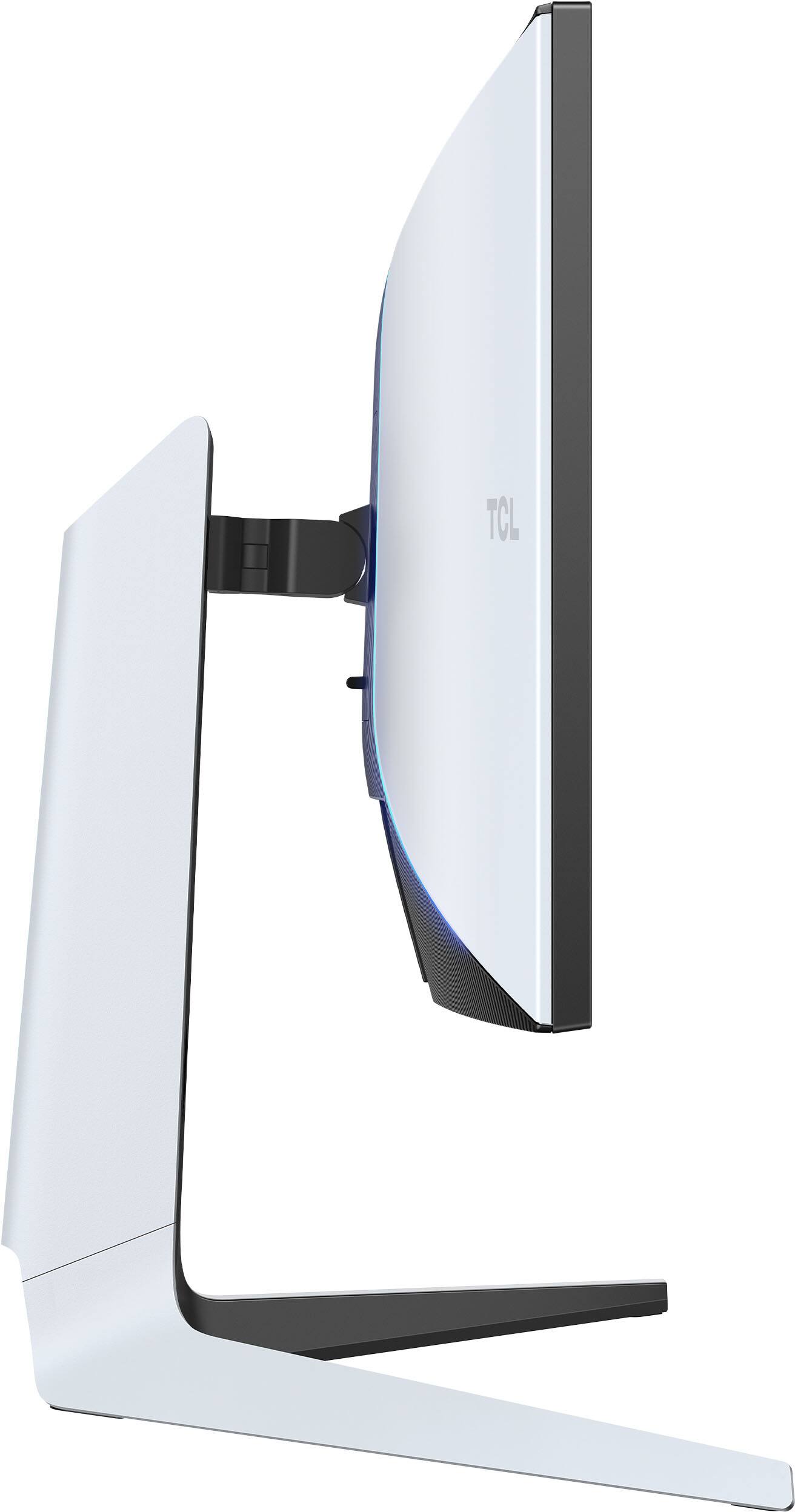 Alt View 22. TCL - 27" R94 Series 4K UHD HDR QD-Mini LED Gaming Monitor - Black and White.