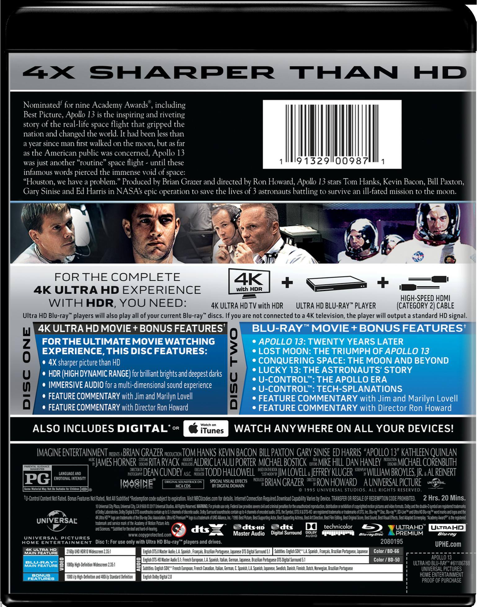 Angle. Apollo 13 (4K Ultra HD) [UHD].