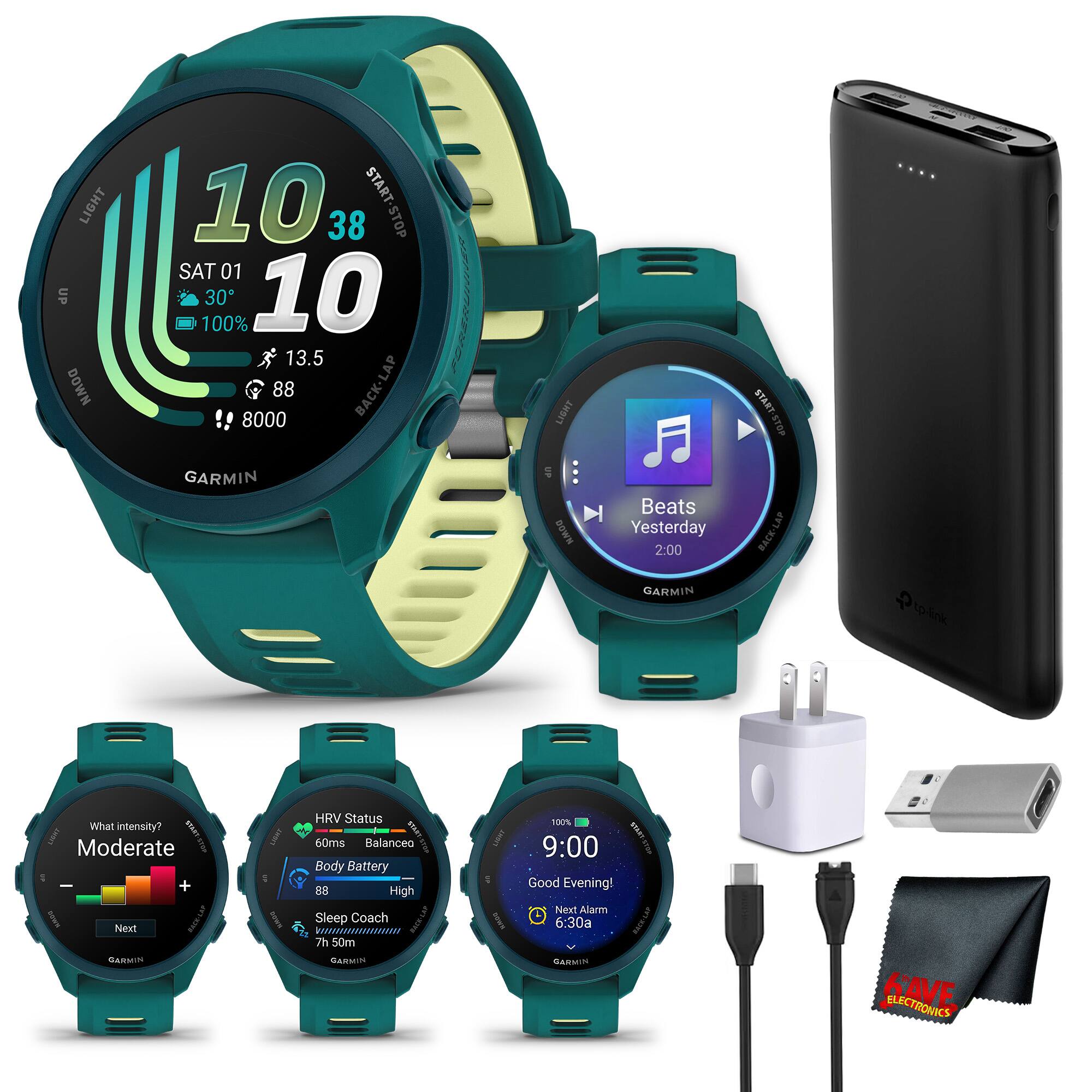 LIGHT UP DOWN 10 START 38 STOP SAT 01 100% 30 10 13.5 88 BACK-LAP 8000 GARMIN LIGHT UF Baws Beats Yesterday 2:00 START-STOP BACK-LAP .... GARMIN tp-link What intensity? I Moderate + Next ARNN seS I HRV Status I 60ms Balanceo Body Battery BE High Sleep Coach 5 ......ww 7h 50m GARMIN 100% MAT 9:00 Good Evening! Next Alar 6:30a GARMIN KAVE ELECTRONICS