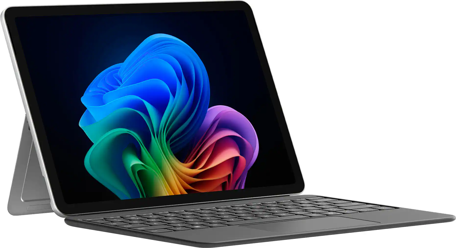 Front. Microsoft - Surface Pro - Copilot+ PC - 12" Touchscreen - Snapdragon X Plus - 16GB Memory - 256GB UFS - Device Only - Platinum.