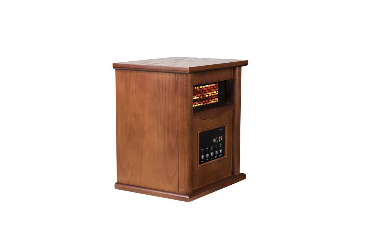 Angle. Edendirect - 1500-Watt 14.76 in. Electric Brown Convection 4 quartz tubes Infrared Space Heater with 12 Hours Timer.