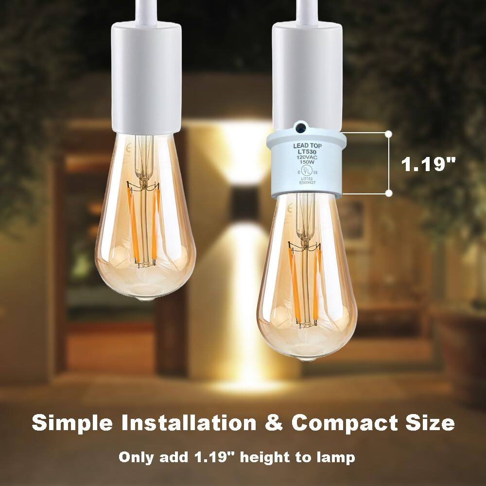 LEAD TOP LT530  
120VAC 150W  
4 YL  

Simple Installation & Compact Size  
Only add 1.19" height to lamp