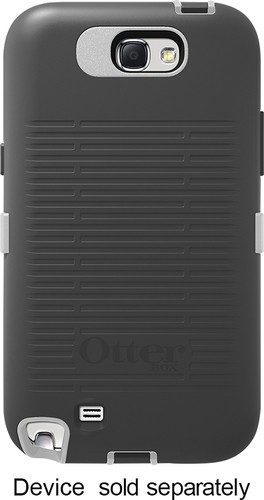  OtterBox - Defender Series Case for Samsung Galaxy Note II Cell Phones - Gray/White
