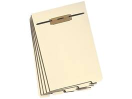 Smead - Bottom Tab Filing Dividers with Fasteners, Letter Size, 50/Pack - Manila