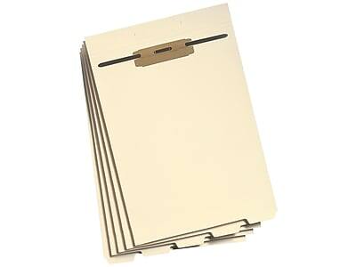 Front. Smead - Bottom Tab Filing Dividers with Fasteners, Letter Size, Manila, 50/Pack - Manila.