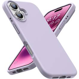 Entronix - Soft-Touch Liquid Silicone Case for iPhone 16 - Ultimate Protection and Style - Purple